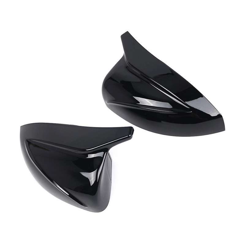 Black Replacement Mirror Covers for A3 S3 RS3 2014-2020 Rearview Mirror Housing