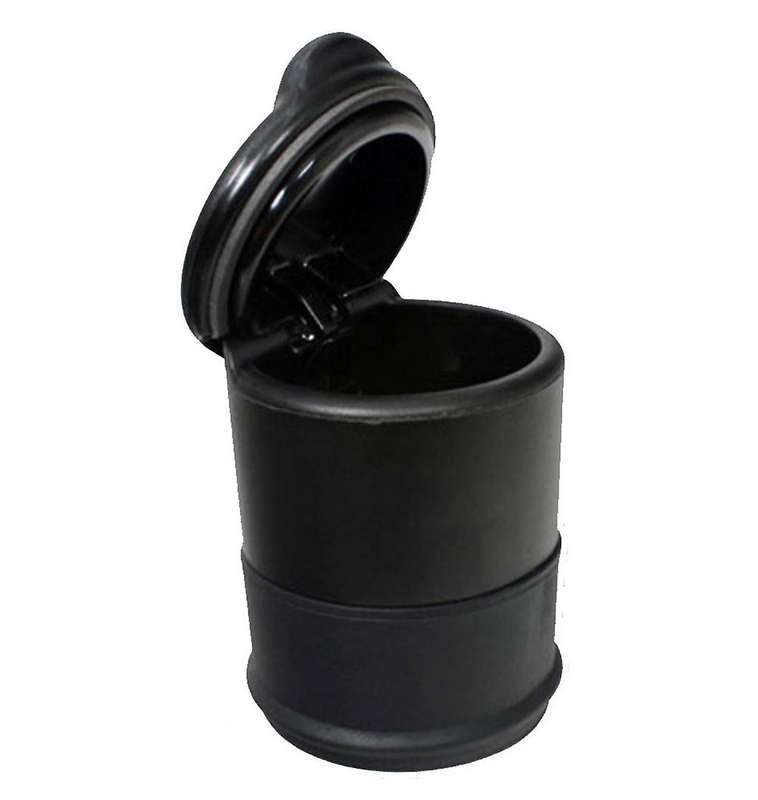 Black Self Extinguishing Ashtray Home Car Auto Holder