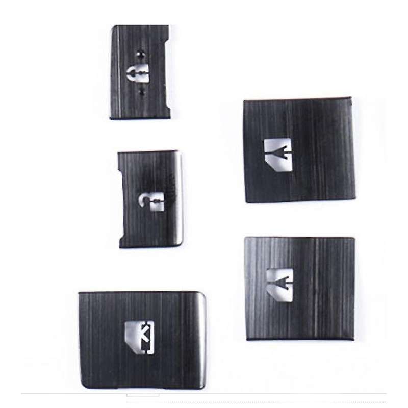 Black Sequin Stickers Modified Special Interior Lifting Panel Frame Window Button Sticker for Alphar
