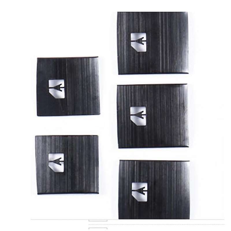 Black Sequin Stickers Modified Special Interior Lifting Panel Frame Window Button Sticker for Alphar