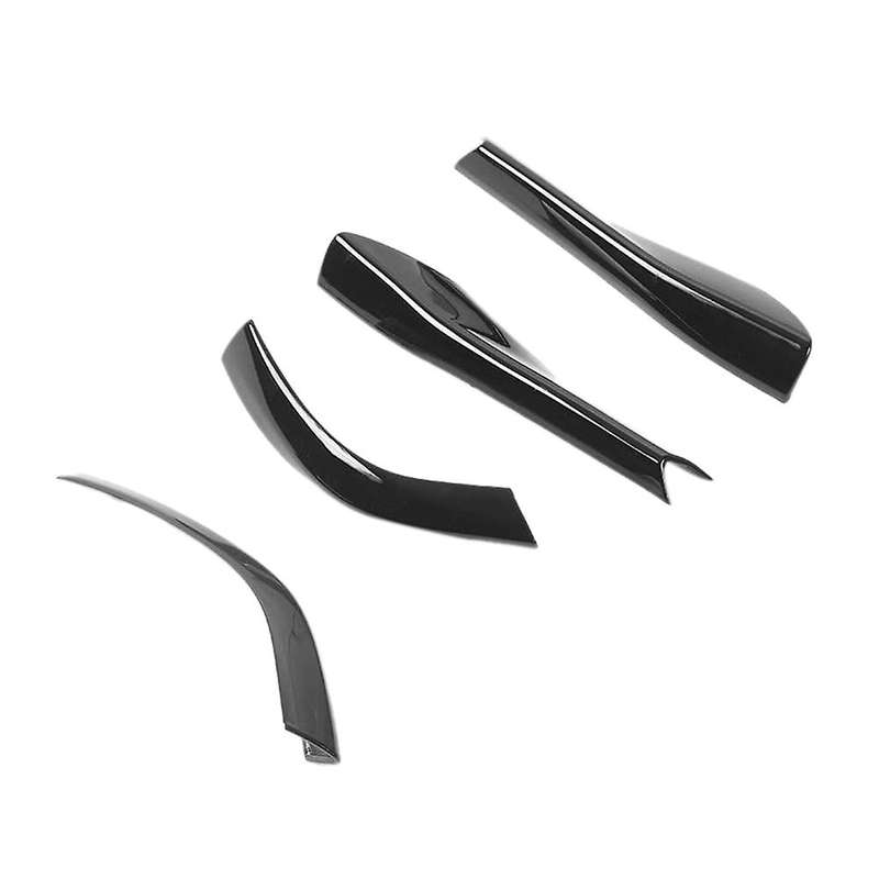 Black Side Mirror Rearview Mirror Base Cover Trims Exterior Moulding for 2015+