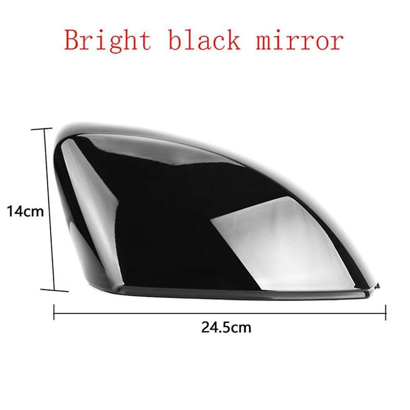 Black Side Mirror Cap Covers for A3 S3 8V RS3 2013 2014 2015 2016 2018 2017 2019 Rear View Mirror Co