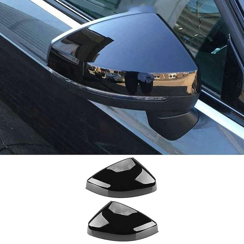 Black Side Mirror Cap Covers for A3 S3 8V RS3 2013 2014 2015 2016 2018 2017 2019 Rear View Mirror Co