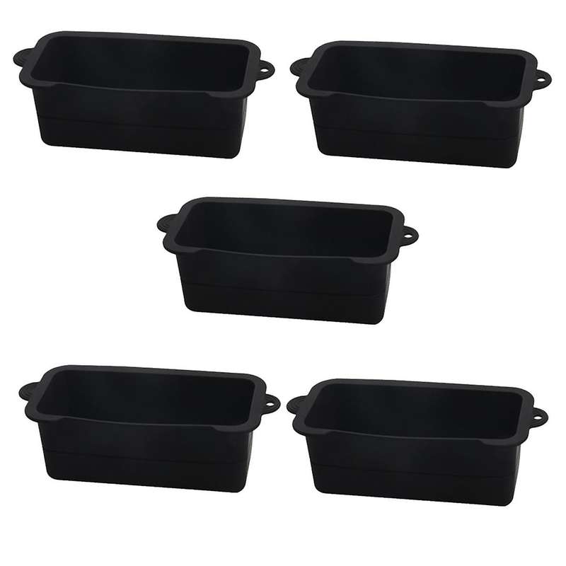 Black Silicone Grease Cup Liner, Reusable Grease Catcher Cup Liner BBQ Grease Pan, Drip Tray