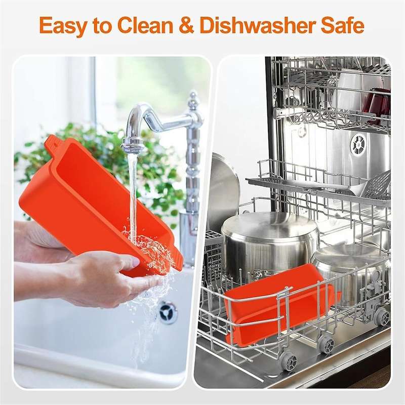 Black Silicone Grease Cup Liner, Reusable Grease Catcher Cup Liner BBQ Grease Pan, Drip Tray