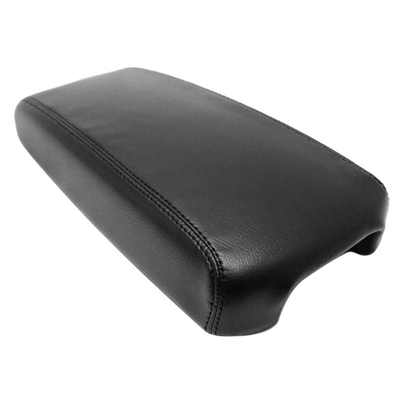 Black Soft Leather Center Console Lid Armrest Box Cover Trim for Altima 2013 2014 2015 2016 2017 201