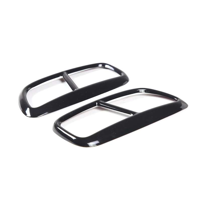 Black Stainless Steel Pipe Throat Exhaust Outputs Tail Frame Trim Cover for Xc90 Exterior Accessorie