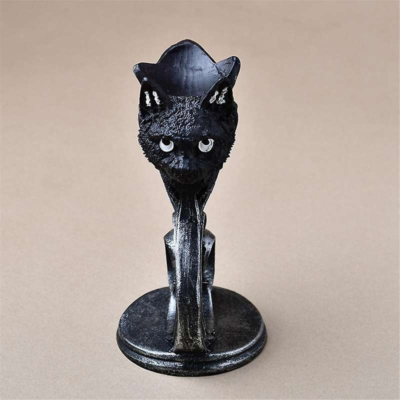 Black Statue and Figurines Gift Home Decor -Display Ball Stand Crystal Glass Sphere Pedestal Base Ho