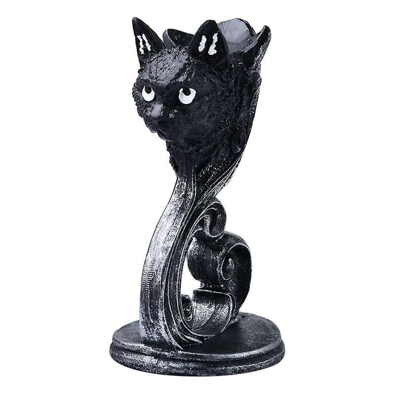 Black Statue and Figurines Gift Home Decor -Display Ball Stand Crystal Glass Sphere Pedestal Base Ho
