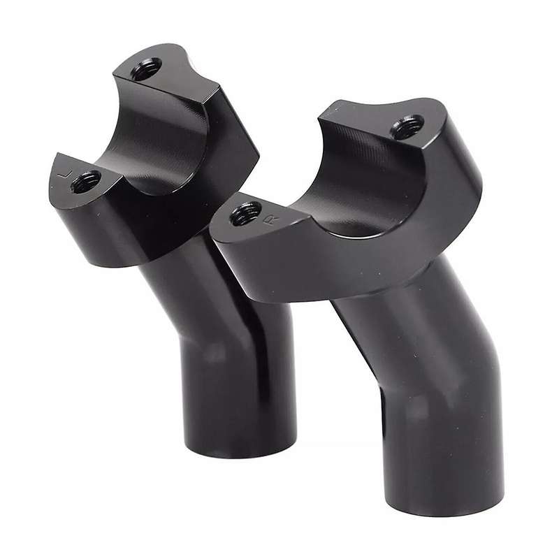 Black Top Cover 3.5 Inch Handlebar Risers Clamp for Dyna Softail XL