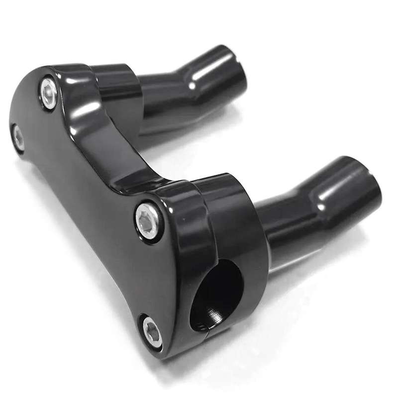 Black Top Cover 3.5 Inch Handlebar Risers Clamp for Dyna Softail XL