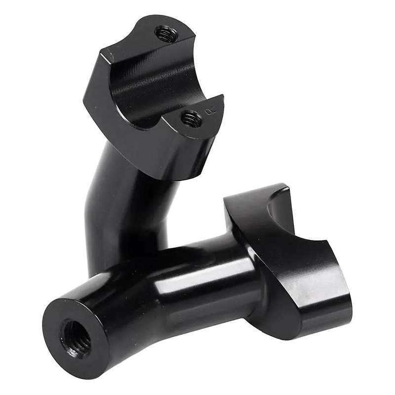 Black Top Cover 3.5 Inch Handlebar Risers Clamp for Dyna Softail XL