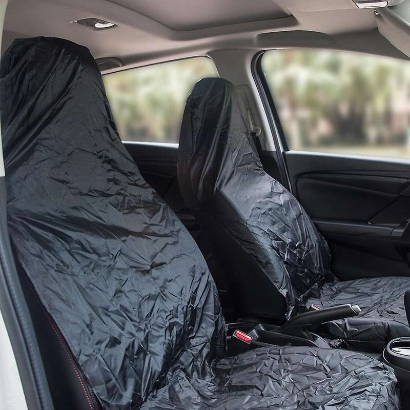 Black Universal Fit Car Seat Cover Set - Water Rexistant Frobt & Rear Covers