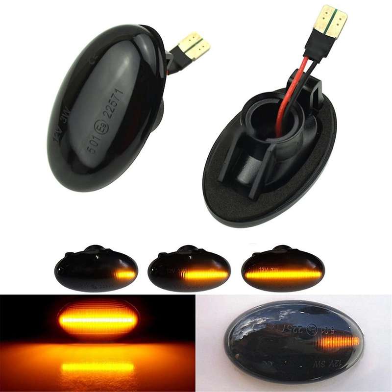 Black Turn Signal Light Dynamic Side Flashing Indicator Light 688200121 for - Smart W450 A-Class