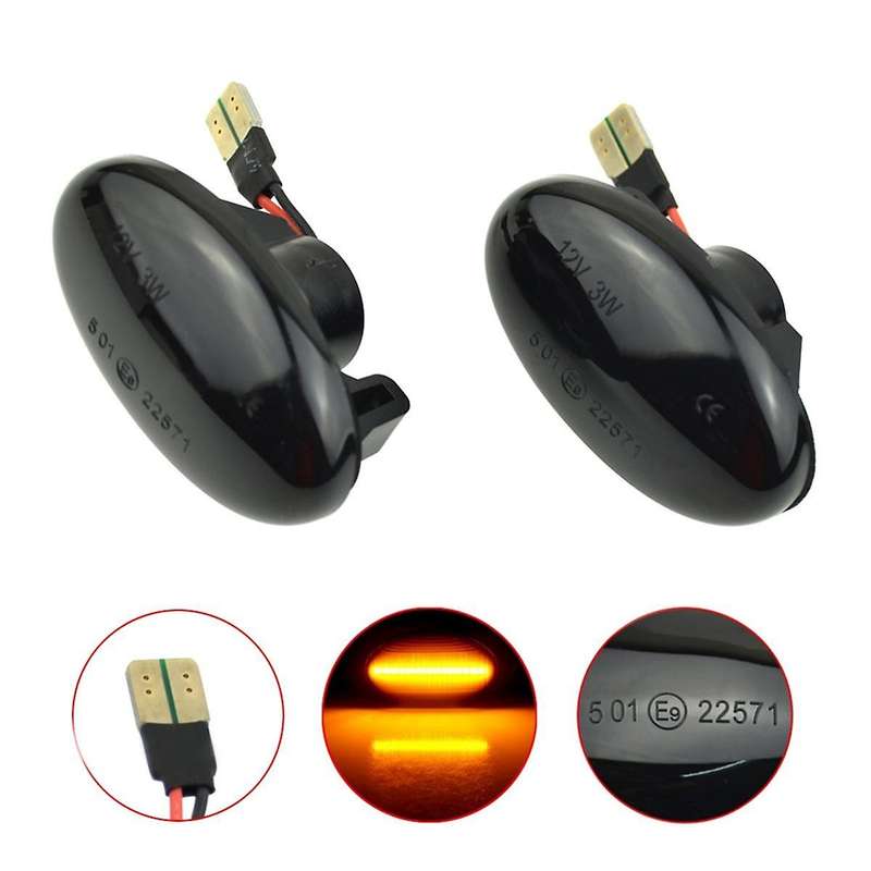 Black Turn Signal Light Dynamic Side Flashing Indicator Light 688200121 for - Smart W450 A-Class