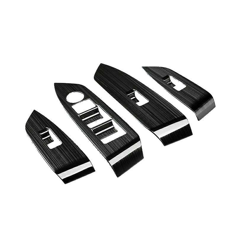 Black Window Lift Switch Panel Protection Cover Trim Inner Door Armrest for -5 CX5 2017-2018 LHD
