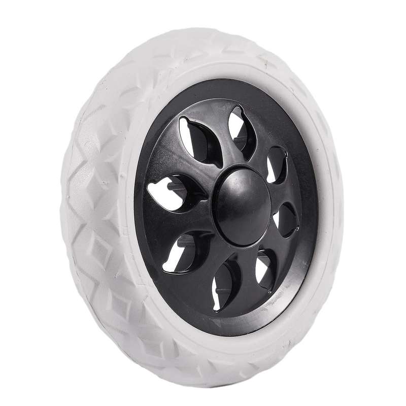 Black White Plastic Core Foam Shopping Trolley Cartwheel Casters