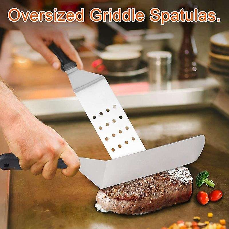 Blackstone Griddle Accessories, 14-Piece Restaurant Grade Flat Top Grill Accessories, with Spatulas&
