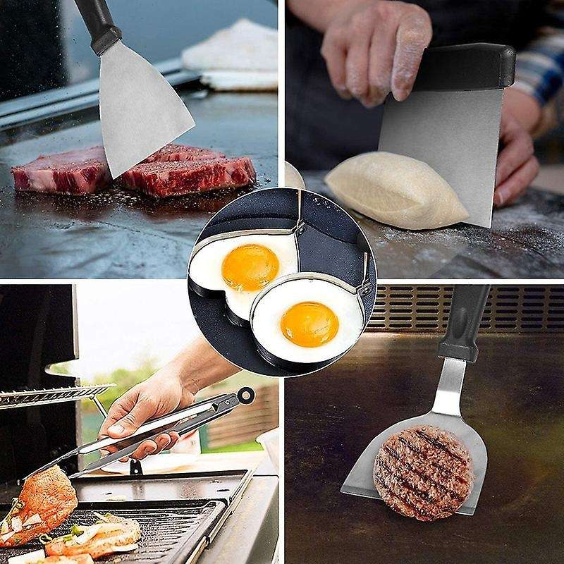 Blackstone Griddle Accessories, 14-Piece Restaurant Grade Flat Top Grill Accessories, with Spatulas&