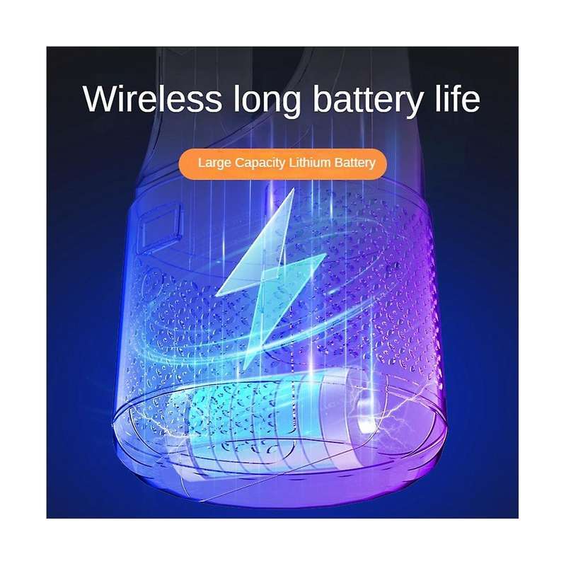 Bladeless Fan Battery Operated Fan, Type-c Charging, with 6 Cooling Speeds, Personal Desktop Fan Of