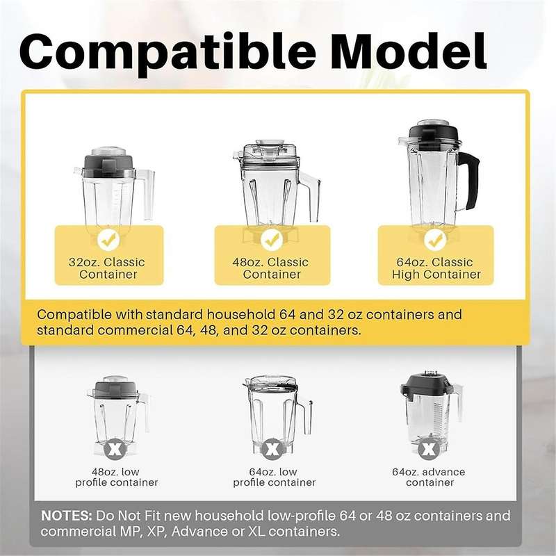 Blade Replacement for Blender Wet Blade Replacement for 5200 Series Blender Mixer 64oz & 32oz Contai