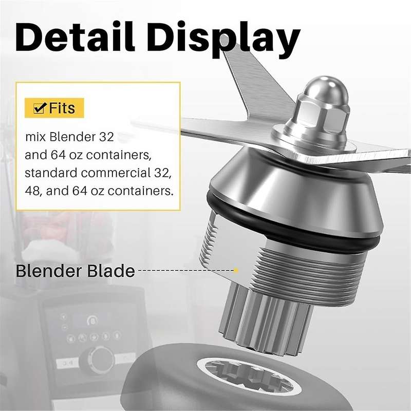 Blade Replacement for Blender Wet Blade Replacement for 5200 Series Blender Mixer 64oz & 32oz Contai