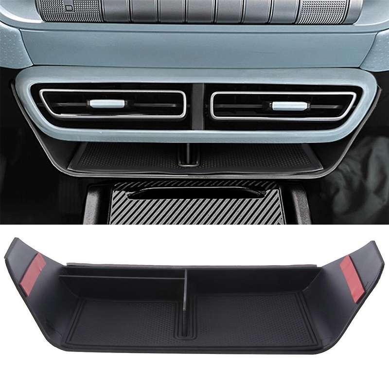 Blakc Car Below Center Control Storage Box Air Conditioning Vent Organizer for Dolphin Mini / Seagul