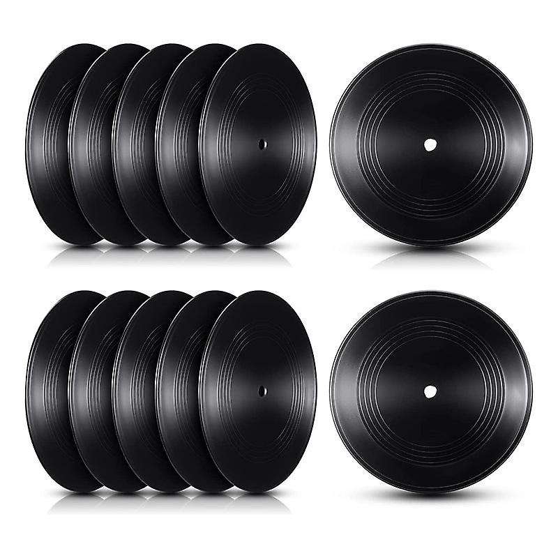 Blank Vinyl Records 7 Inch CD for Room CD Wall Decor Records(12 PCS)