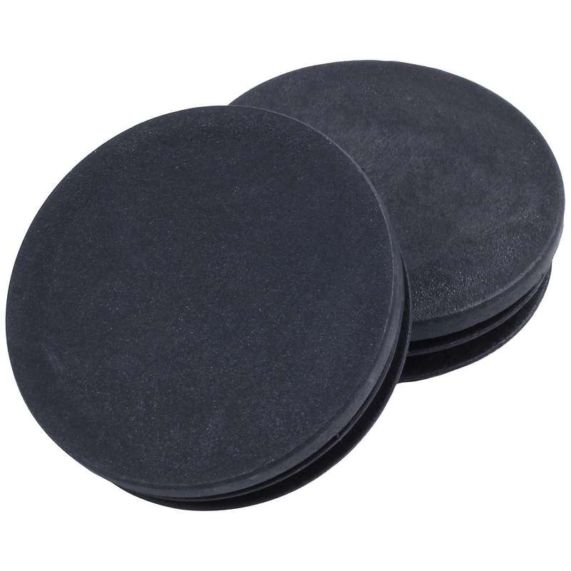 Blanking End Round Tube Inserts Cap Cover 50mm Dia Black 12 Pcs