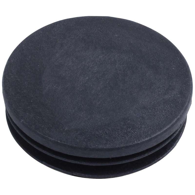 Blanking End Round Tube Inserts Cap Cover 50mm Dia Black 12 Pcs