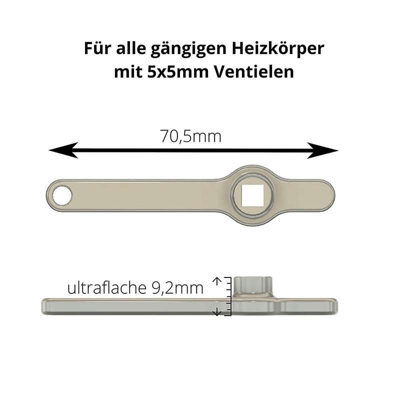 Bleed Key, Stainless Steel Heating Key, Radiator Vent Handle, Square Key, Heating Venting
