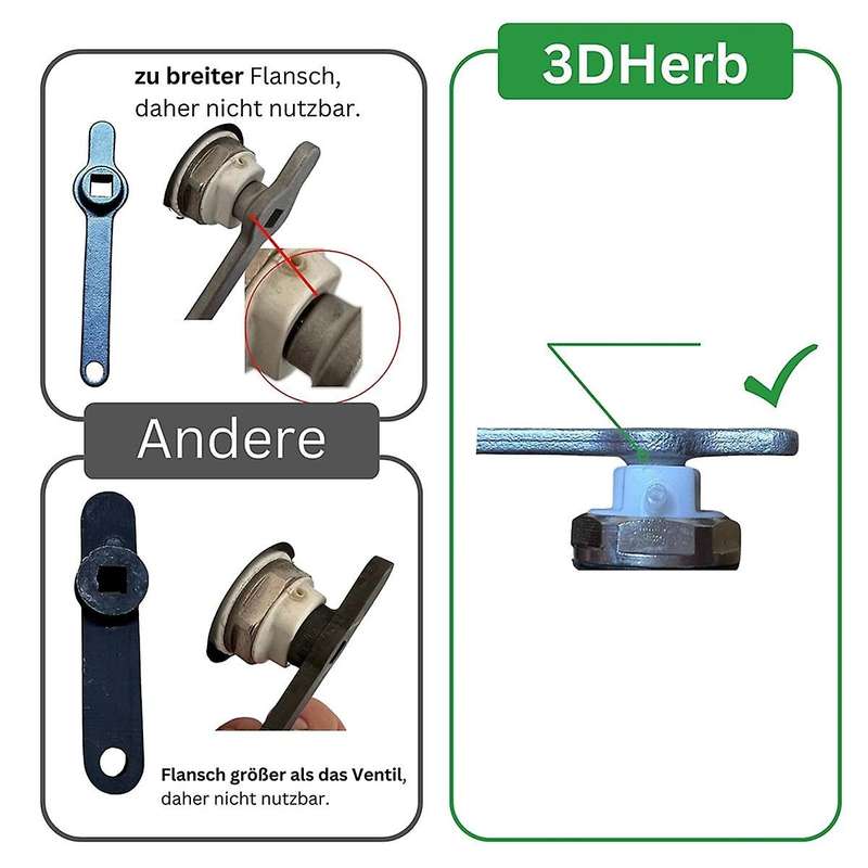 Bleed Key, Stainless Steel Heating Key, Radiator Vent Handle, Square Key, Heating Venting