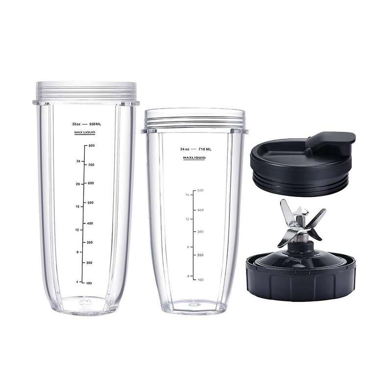 Blender for Ninja,32oz&24oz Cup and with Lids,7 Fins Extractor Blade,for Bl480-30 Bl483-30