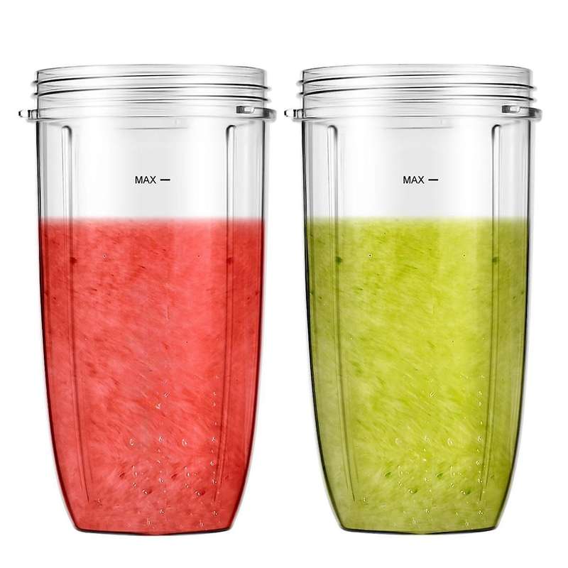 Blender Replacement Cups for Blender, 32Oz Cups Compatible for 600W/900W Blenders (2-Pack)