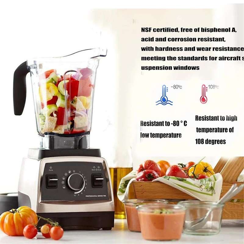 Blender Pitcher 64oz Low-Profile with Tamper,for 750 5200 5000 6300 7500 Vm0102 Vm0103 Classic/Comme