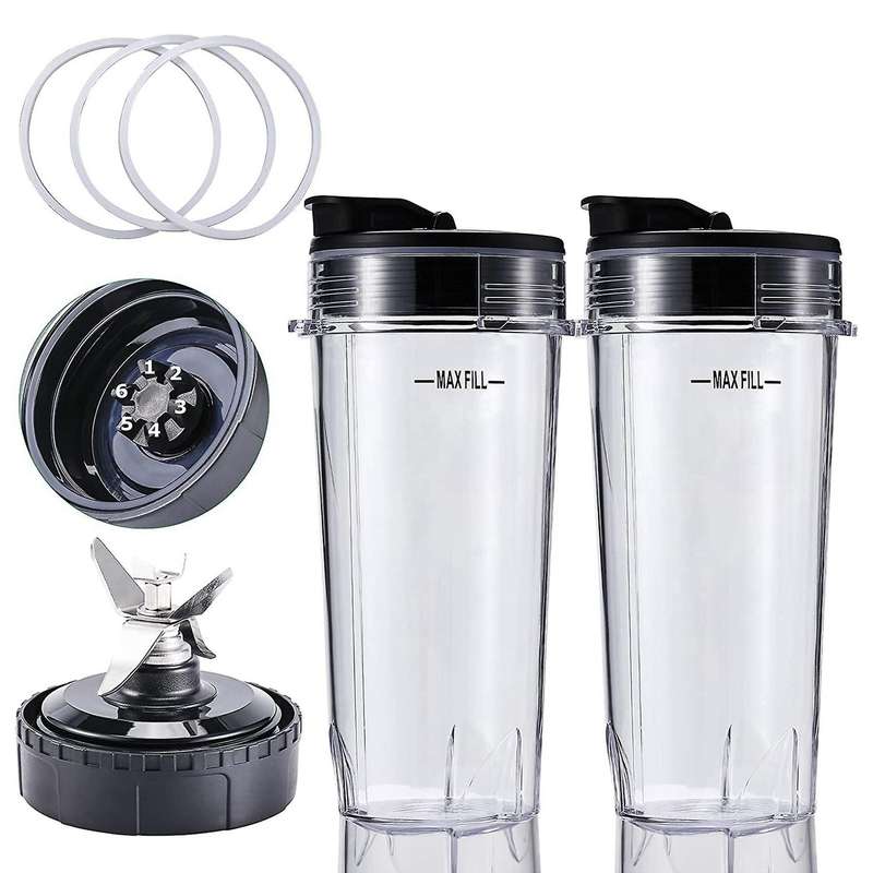 Blender Replacement for ,Blender Blade Assembly and 16OZ Cup Set for BL770 BL780 BL660 Professional