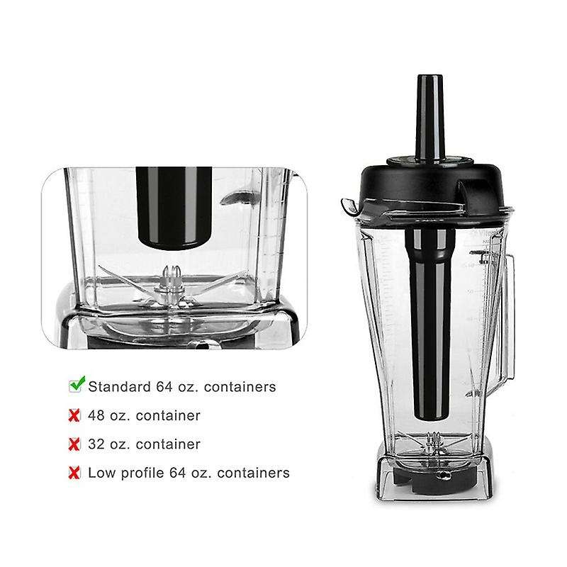 Blender Tamper Accelerator Plastic Stick Plunger for 760/5000/5200 Blenders for Standard 64Oz Contai