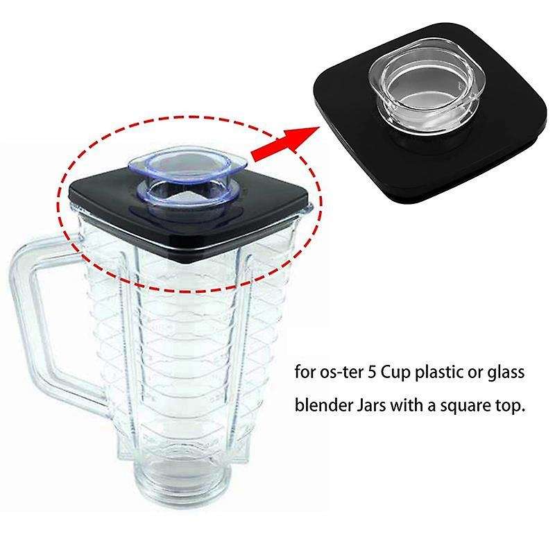 Blender Square Lid and Center Cap Compatible with Os-Ter Blender Jar
