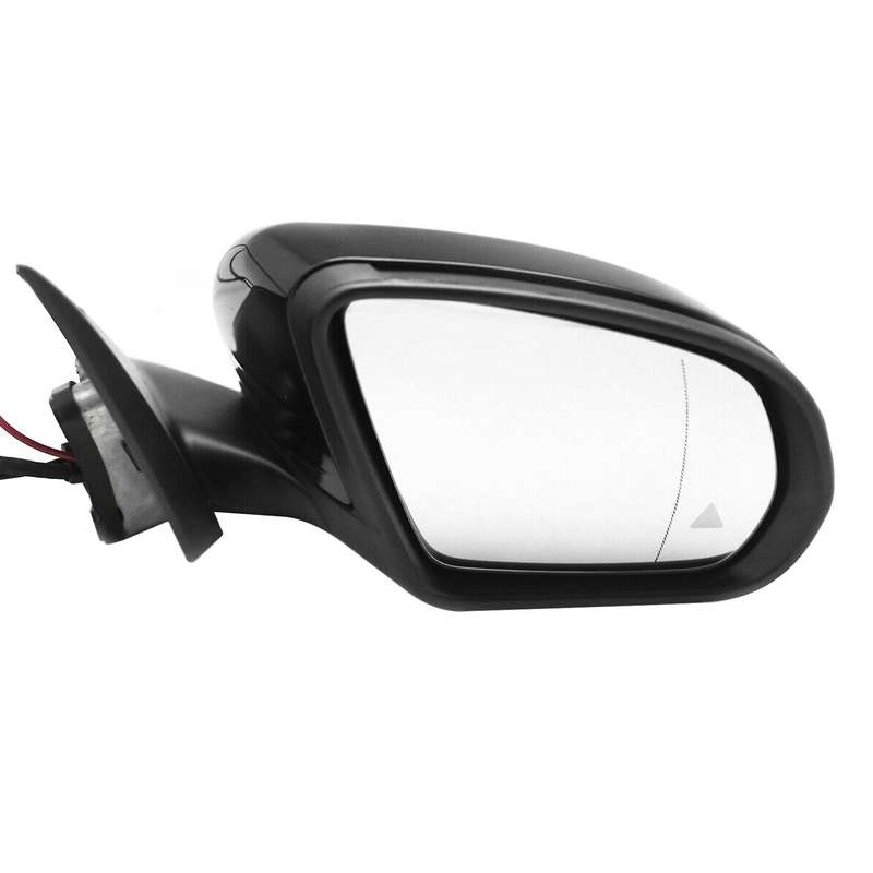Blind Spot for W205 C300 C260 C250 C200 C180 2014-2020 Right Side Rear View Mirror Assembly Black