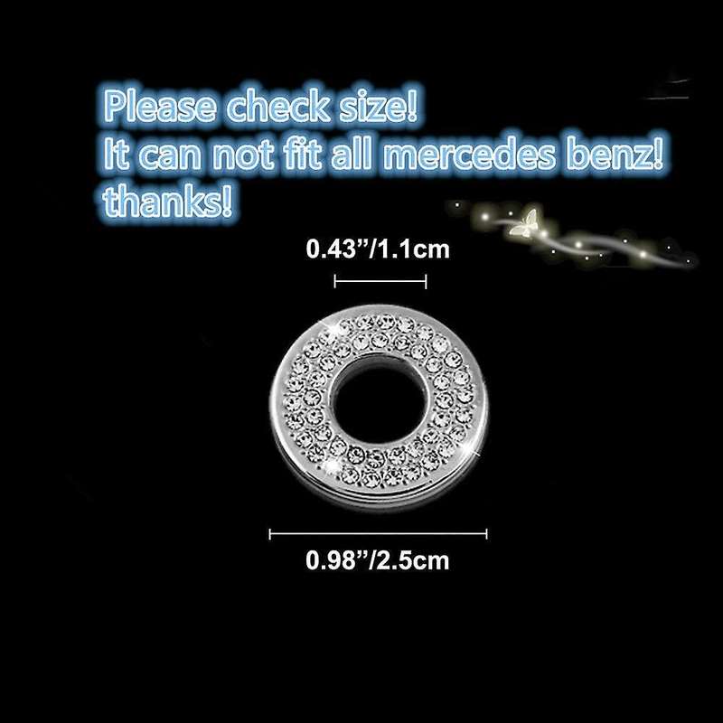 Bling Car Inner Door Lock Pull Cover for - C E Class GLC 2015-2019 Accessories Crystal Car Rod Bolt
