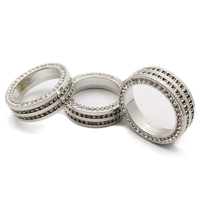 Bling Interior Fit for New CC Magotan B8 Variant Rhinestone Crystal Air Conditioning Knob Ring (3Pcs