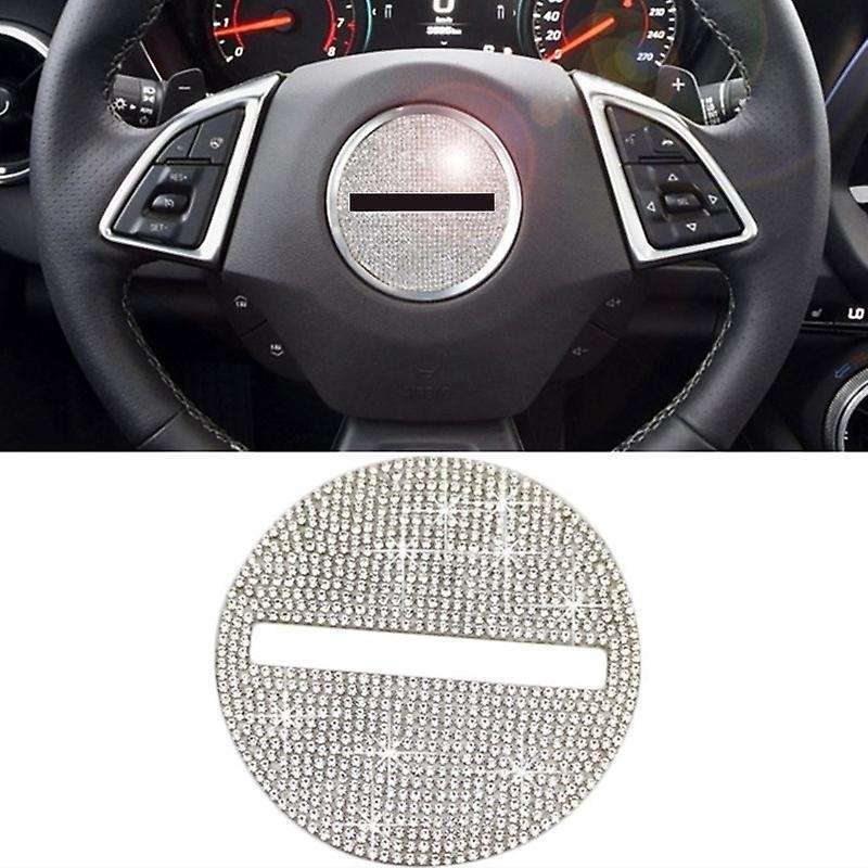 Bling Steering Wheel Logo Special Interior Cover Trim Decoration Sticker for 2017 2018 2019 2020 202