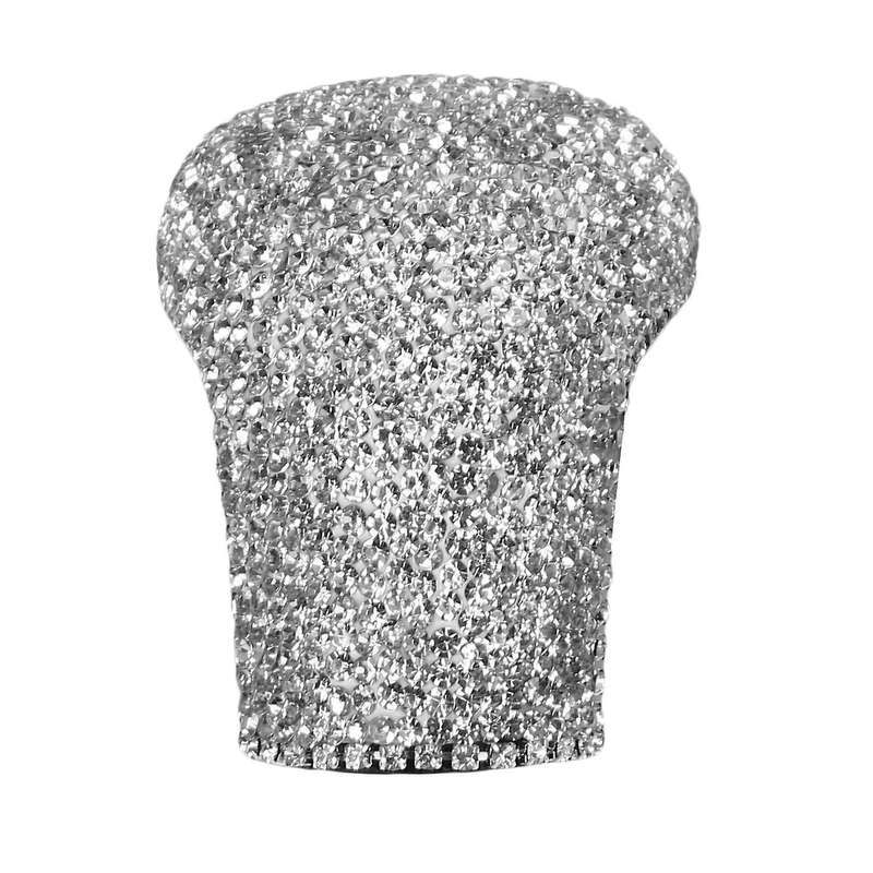 Bling Gear Shift Knob Lever Head Crystal Shiny Cover Stickers for 2018-2021 Accessories