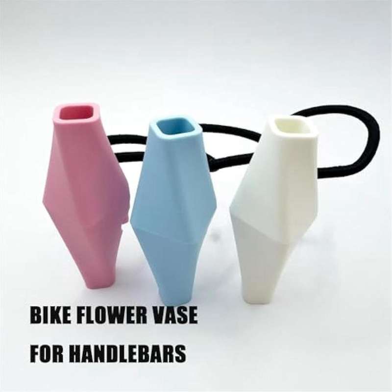 Blue Bicycle Vase, Removable Bicycle Decoration Accessory, Unique Bicycle Decoration, Gift for Cycli