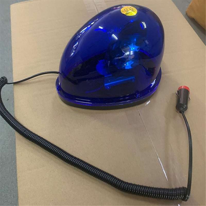 Blue 12V Snail-Type Rotating Car Alarm Lights Warning Light Ceiling Light Strobe Light Universal for