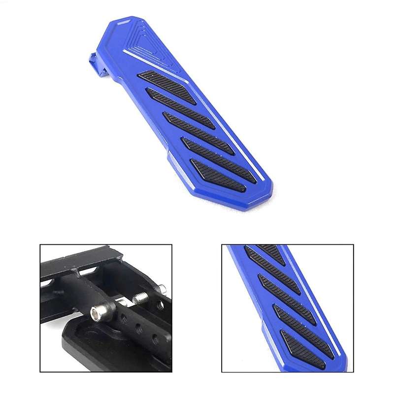Blue Car Brake Pedal Left Side Footrest Kick Panel for JT Anti-Slip for JL JLU 4XE 2018-2022
