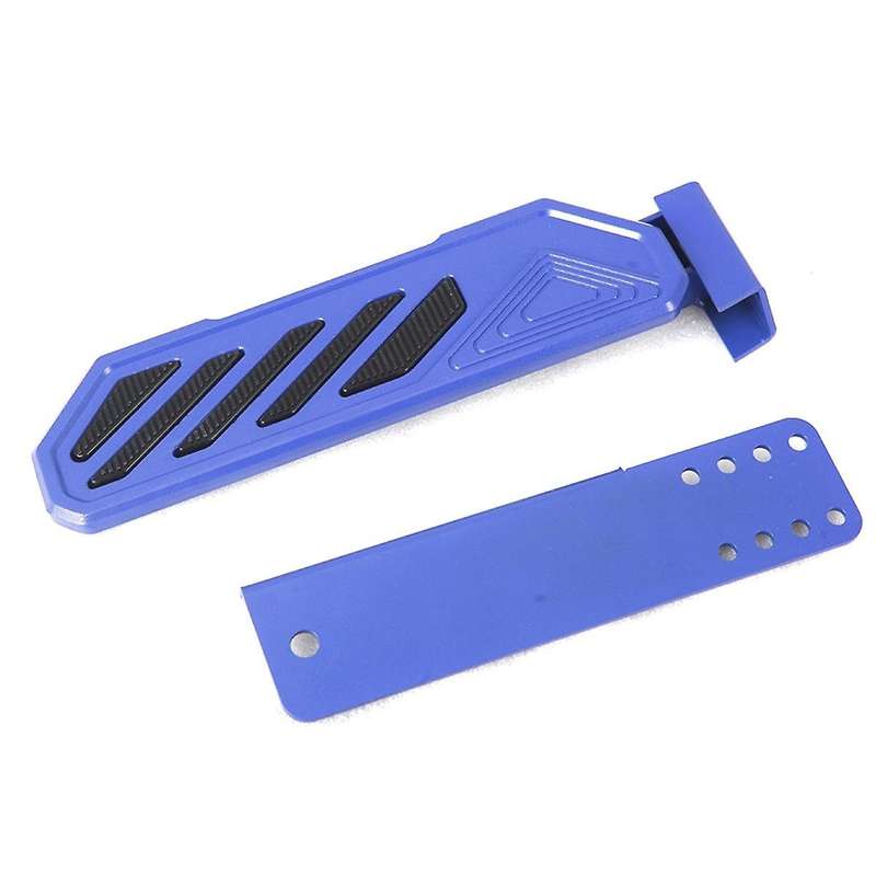 Blue Car Brake Pedal Left Side Footrest Kick Panel for JT Anti-Slip for Wrangler JL JLU 4XE 2018-202