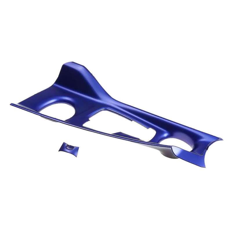 Blue Car Center Console Gear Shift Panel Frame Trim Cover for 2016-2019