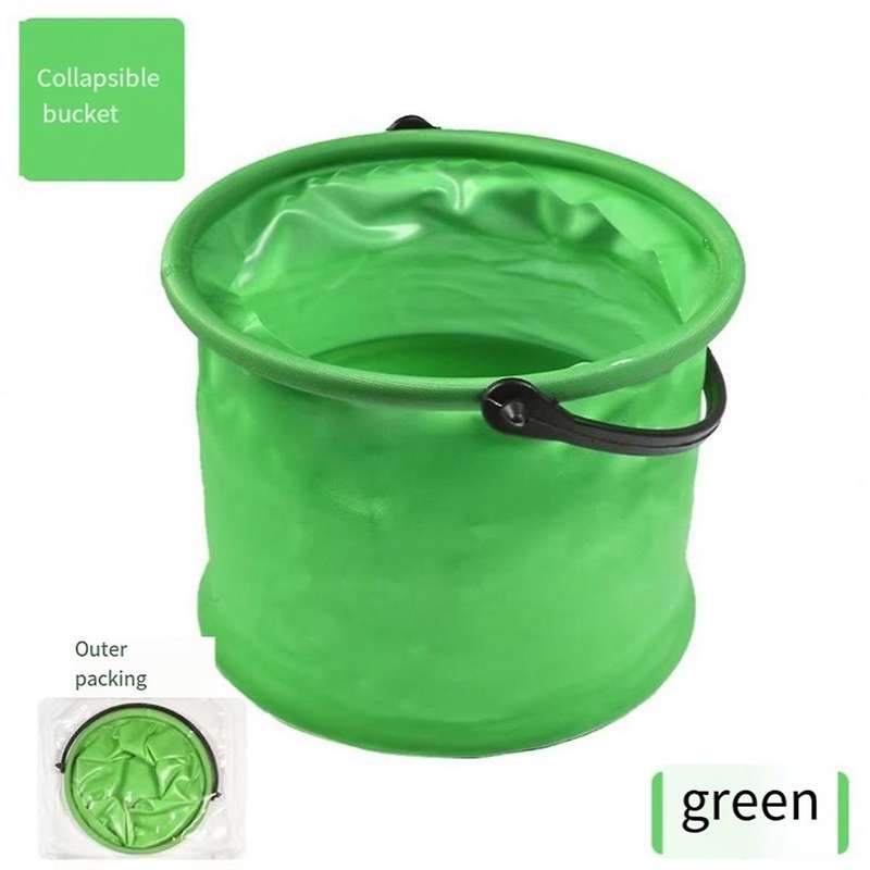 Blue Folding Bucket, Foldable Portable Fishing Bucket, Art Color Bucket, Pen Washer