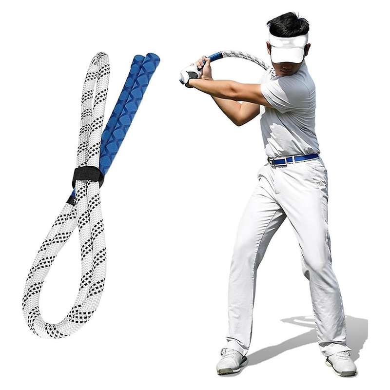 Blue Golf Power Rope Swing Fitness Rope Improves Swing Speed and Strength and Improves Swing Rhythm